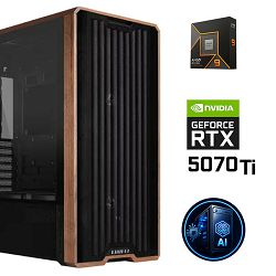  FuturaIT AI Professional PC (AMD Ryzen 9 9900X, 64GB RAM, SSD 4TB, RTX 5070Ti, 1000W, Midi ATX) WinOS