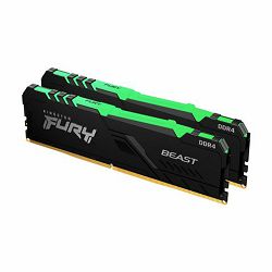 MEM DDR4 16GB (2x8) 3200MHz KIN FURY Beast RGB KF432C16BBAK2/16