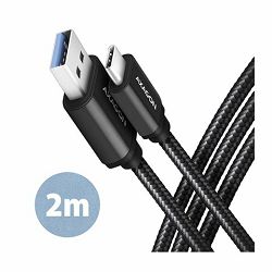 CC USB CM 3.1Gen1 <> USB AM, 2m, Crna, BUCM3-AM20AB, AXA BUCM3-AM20AB