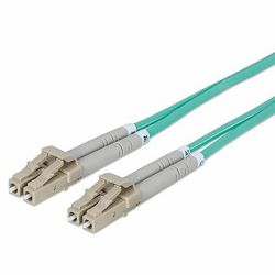 Intellinet Fiber Optic, MM, LC/LC 50/125, OM3, 3m, Aqua 750066