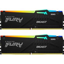 MEM DDR5 32GB (2x16) 6000MHz FURY Beast RGB KF560C40BBAK2-32 KF560C40BBAK2-32