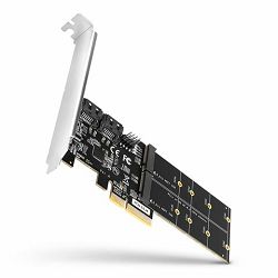 AXAGON PCES-SA4M2 PCIe Controller 2x Int./Ext. SATA III 6G ASMedia PCES-SA4M2
