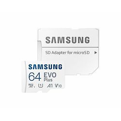 Memorijska kartica SD micro SAM EVO Plus 64GB + Adapter MB-MC64KA/EU MB-MC64KA/EU
