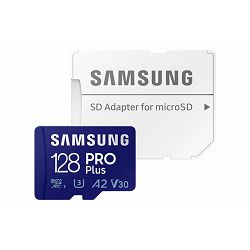Memorijska kartica SD micro SAM PRO Plus 128GB + Adapter MB-MD128SA/EU MB-MD128SA/EU