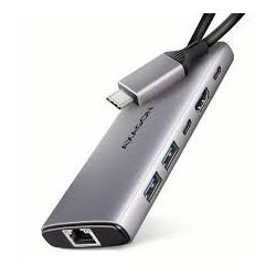 USB HUB AXAGON HMC-6G2L 2xUSB3.2 Gen 2, 1xUSB-C, HDMI, GLAN HMC-6G2L