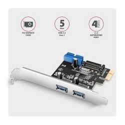 CON PCIe -> ext. USB 3.2 Gen1 x2, int. USB 19pin, PCEU-232RS, AXA PCEU-232RS