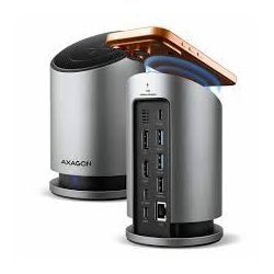 USB HUB 3x USB-A + 1x USB-C, GLAN, HDMI, DP, PD 100W, 15W wireless HMC-WL9