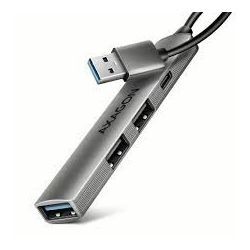 USB HUB Mini 4x USB3.2 Gen1, HUE-STA, 12cm USB-A kabel, AXA HUE-STA