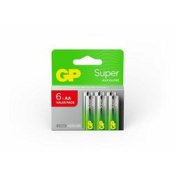 GP baterije LR6-SBV6 AA Super Alkaline GPPCA15AS692