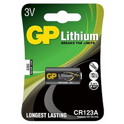 GP baterije CR123A-U1 Lithium Photo GPPCL123A136