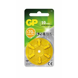 GP baterije ZA10F-ELTD6 Zinc Air Button GPPBZZ10F015