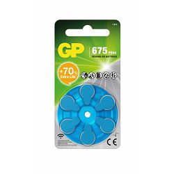 GP baterije ZA675F-ELTD6 Zinc Air Button GPPBZZ67F019