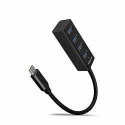USB HUB AXAGON HUE-M1C Slim, 4x USB3.2, USB Type-C konektor, 20cm HUE-M1C
