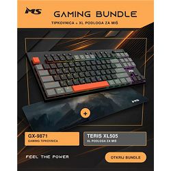 KB MS ELITE K-703C + gaming podloga gratis MS DOD MS TERIS XL505 MSP10042 + podloga gratis