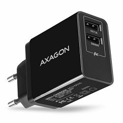 AXAGON ACU-DS16 zidni punjač 5V/2.2A + 5V/1A SMART, crni ACU-DS16