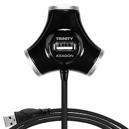AXAGON HUE-X3B 4x USB2.0 TRINITY Hub, Crni HUE-X3B