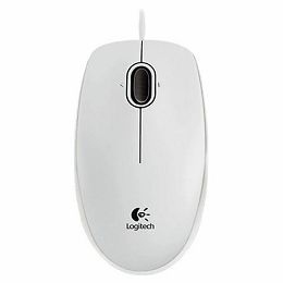 Miš žični Logitech B100 optical USB, bijeli 910-003360