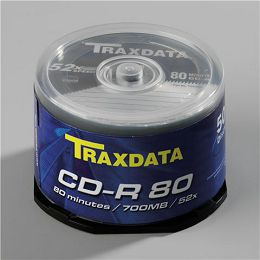 TRAXDATA OPTIČKI MEDIJ CD-R CAKE 50 9017E3ITRA002