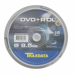 TRAXDATA OPTIČKI MEDIJ DVD+R DUAL LAYER 8X CAKE 10 906753ITRA003