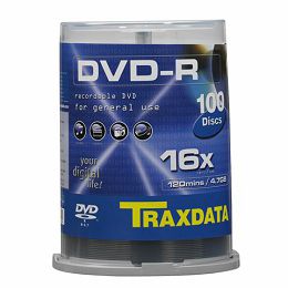 TRAXDATA OPTIČKI MEDIJ DVD-R 16X CAKE 100 9077F3QTRA001