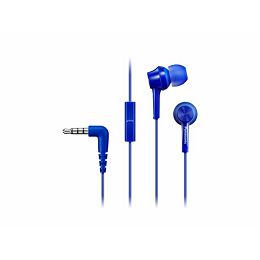 PANASONIC slušalice RP-TCM115E-A plave, in ear, mikrofon RP-TCM115E-A