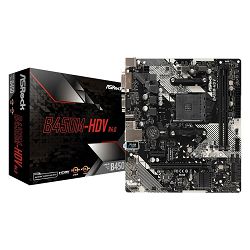 Matična ploča ASROCK B450M-HDV R4.0, AMD B450, mATX, s. AM4 90-MXB9N0-A0UAYZ