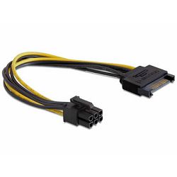 Adapter DELOCK, 15-pin SATA na 6-pin PCI-E, za VGA 82924