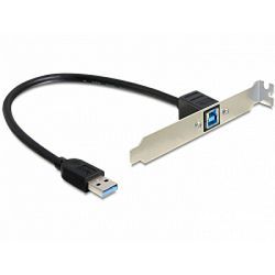 Bracket DELOCK, interni USB 3.0-A (M) na USB 3.0-B (Ž) 83180