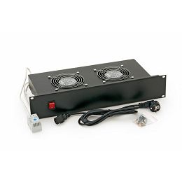 Triton vent. jedinica 19"/2U, 2U, 2x vent.+ termostat, crna RAB-CH-X01-A1