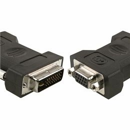DVI-A to VGA konverter, DVI-A M - VGA 15pin F RETAIL 0616320530747