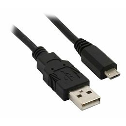 USB A-B Micro kabel 1M,A Male-Micro 5pin Male RETAIL