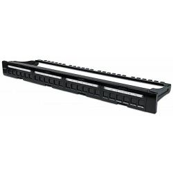 Blank Patch Panel, 24-Port, 1U, Black 720427