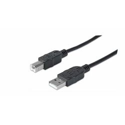 MH USB kabel 2.0 A-muški na B-muški 3m crni; za periferiju 333382