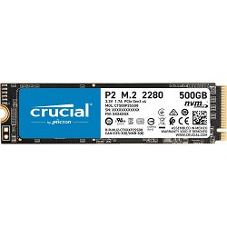 SSD 250 GB CRUCIAL P2, CT250P2SSD8, M.2 NVMe, 2280, maks do 2100/1150 MB/s CT250P2SSD8