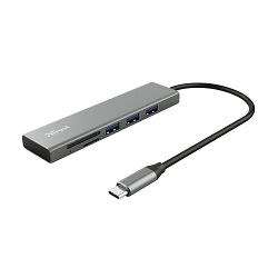 Docking station TRUST Halyx Fast, USB-C na 3x USB 3.1, Card Reader, za laptop 24191
