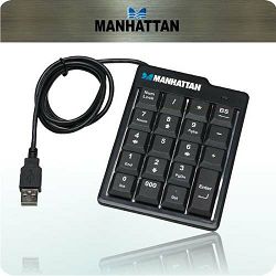 Numerička tipkovnica MANHATTAN Numeric KeyPad, crna, USB 176354