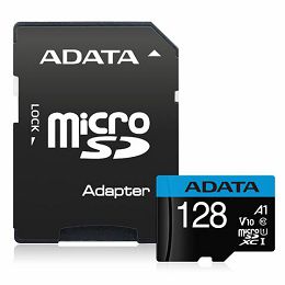 MEM SD MICRO 128GB Premier A1 + ADP AD AUSDX128GUICL10A1-RA1