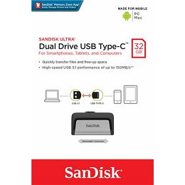 USB memorija SanDisk Ultra Dual Drive USB Type-C / USB 3.1 32GB SDDDC2-032G-G46