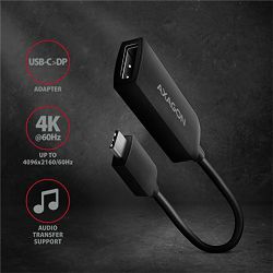 AXAGON USB-C -> DisplayPort adapter 4K/60Hz RVC-DP