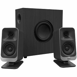 Klipsch ProMedia Lumina 2.1 Gaming Audio System with Subwoofer and LED Lighting Effects Built-in, Black
