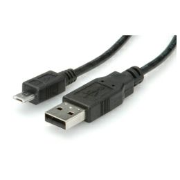 Roline USB2.0 kabel TIP A(M) na Micro B(M), 0.8m, crni