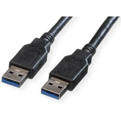 Roline USB3.2 Gen 1 kabel, TIP A-A M/M, 3.0m, crni