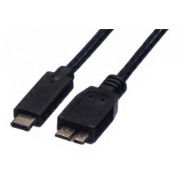 Roline USB3.1 kabel TIP C-microB M/M, 0.5m, crni