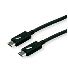 Roline USB-C Thunderbolt3 kabel, M/M, 2.0m, crni