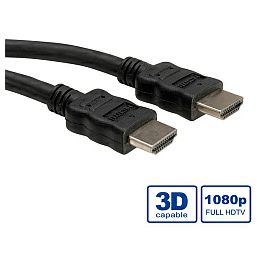 Roline HDMI kabel sa mrežom, HDMI M - HDMI M, 5.0m
