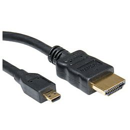 Roline HDMI kabel sa mrežom, TIP A (M) - TIP D (M) (micro), 2.0m