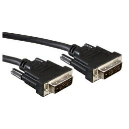 Roline DVI kabel, DVI-D (24+1) Dual Link, M/M, 15m, crni