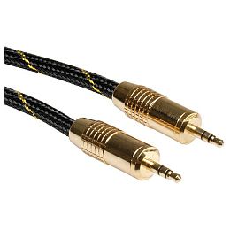 Roline GOLD Audio kabel 3.5mm Stereo, M/M, 2.5m