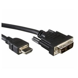 Roline VALUE DVI kabel, DVI-D (18+1) - HDMI, M/M, 5.0m, crni