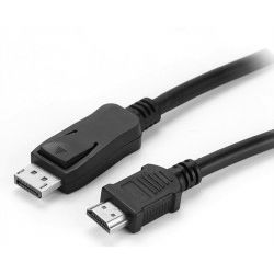 Roline VALUE DisplayPort kabel v1.1, DP - HDMI (HDTV), M/M, 10m, crni